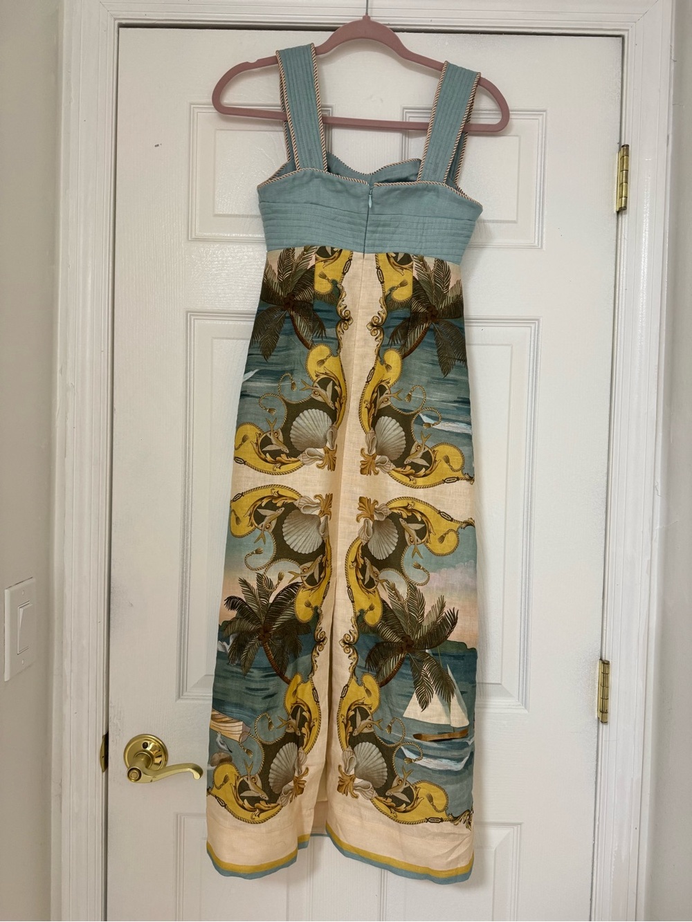 Farm Rio Royal Sea Maxi Dress - Picture 8 of 10